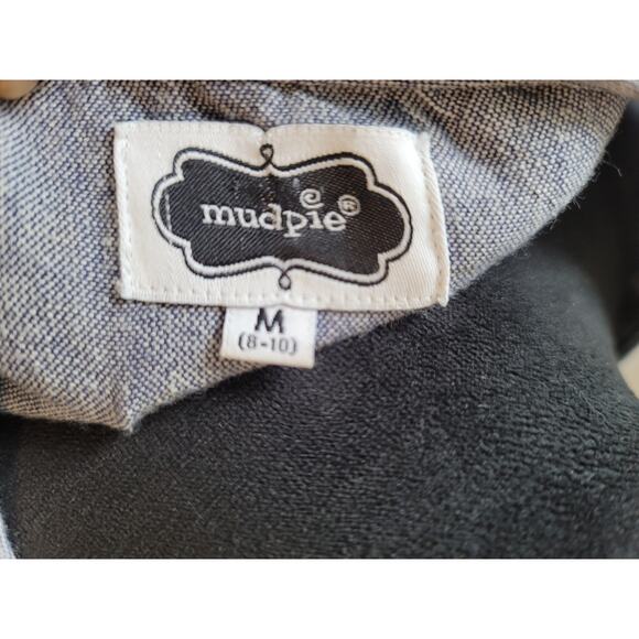 Mudpie Blouse Women's Size Medium Grey 100% Cotton V Neck Sleeveless - Picture 8 of 11